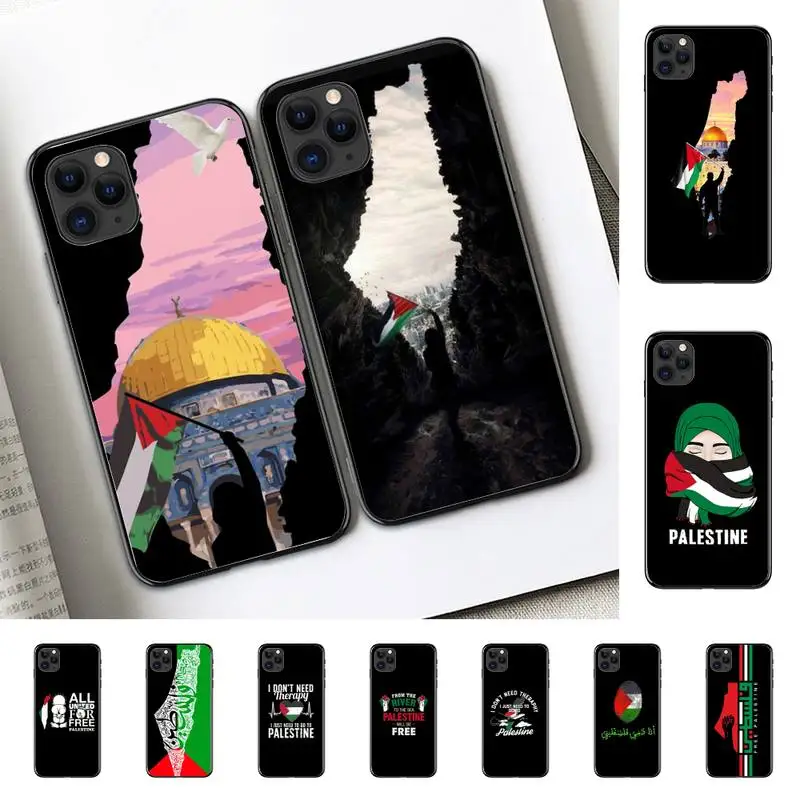 Yinuoda Palestine Drapeau pour iPhone 11 12 13 mini pro XS MAX 8 7 6 6S Plus X 5S SE 2020 XR