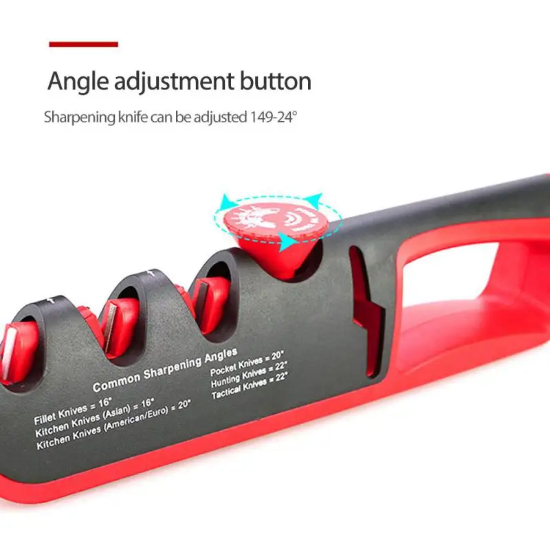 Knife Sharpener 3 Stages Tungsten Steel Whetstone Carborundum Kitchen Knives Sharpening Grindstone Grinder Stone Tools | Дом и сад