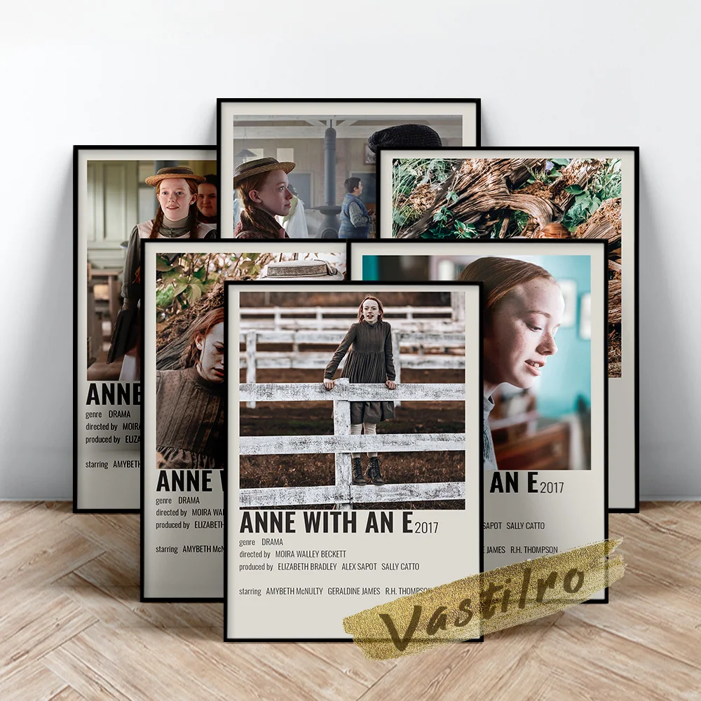 

Anne With An E Teleplay Poster, Movie Star Wall Art, Tv Play Character Portrait Painting, Vintage Wall Decor, Fans Collect Gift