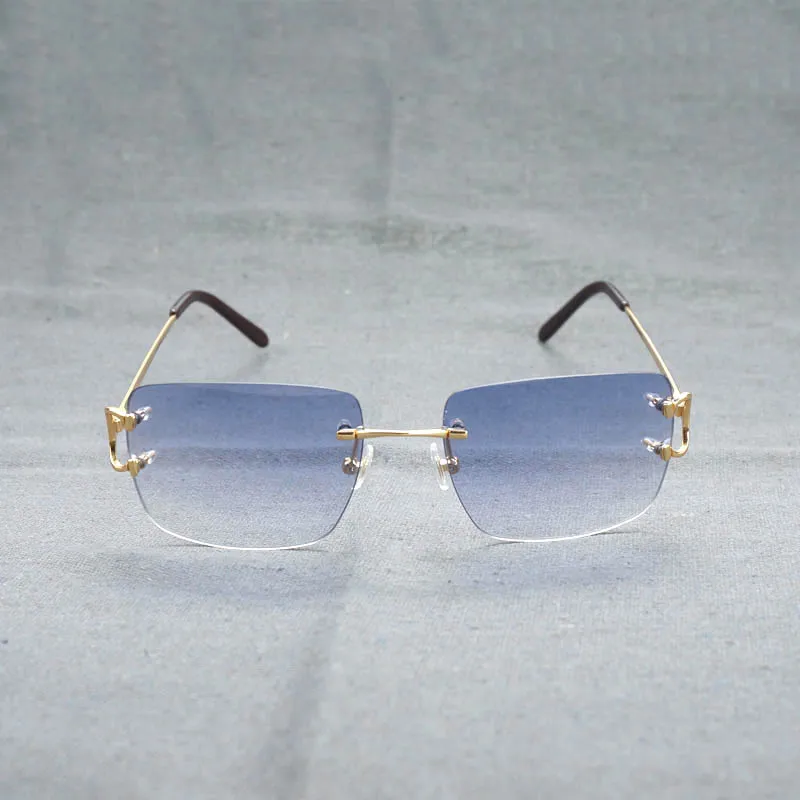 Винтажные квадратные с образные солнцезащитные очки для мужчин металлическая