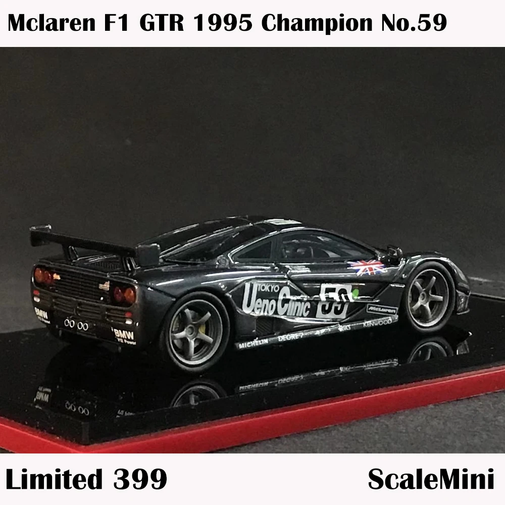 

Model Car 1/64 ScaleMini 1/64 Diecast Model Car Mclarn F1 GTR 1995 Champion No.59 Limited 399 Collection New