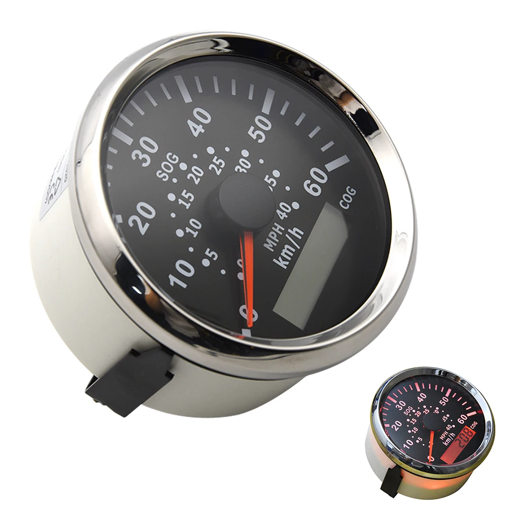 85 мм GPS измеритель скорости 60 км/ч с красной подсветкой для мотоцикла авто