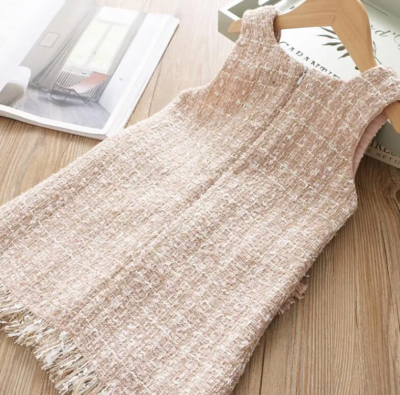 2019 New Children Baby Elegant Vest Tassel Dresses Girls Princess Boutique Clothes 5 pcs/lot Wholesale | Детская одежда и обувь