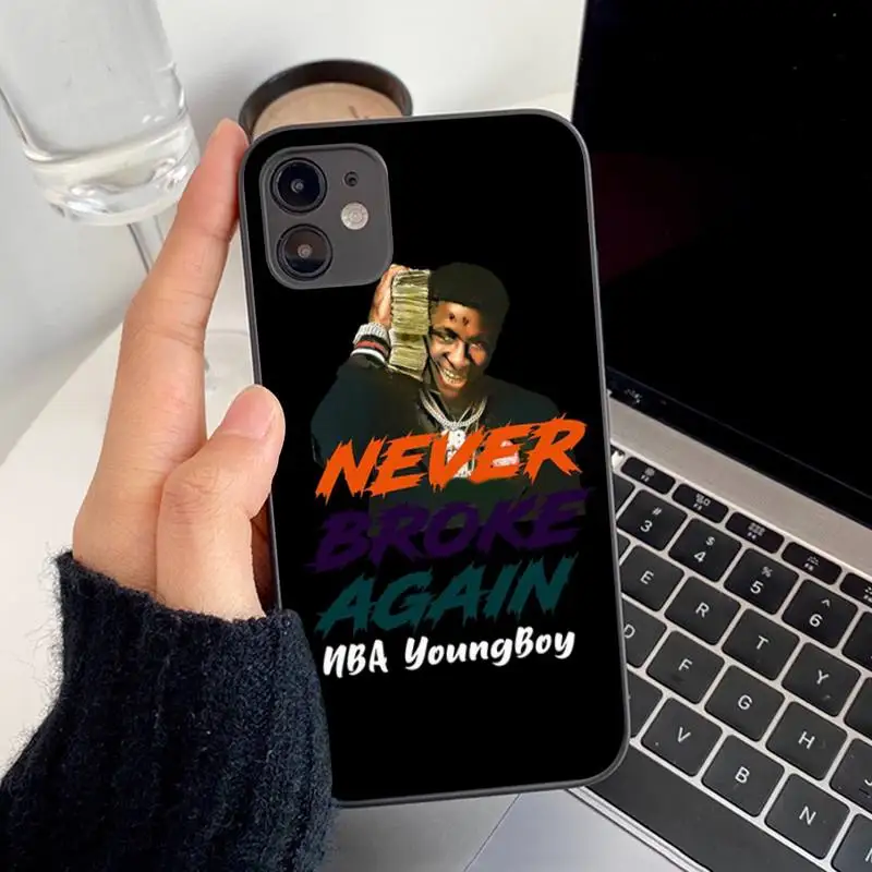 

Rapper Youngboy Never Broke Again Phone Case for iPhone 8 7 6S Plus X 5S SE 2020 XR 11 12 mini pro XS MAX
