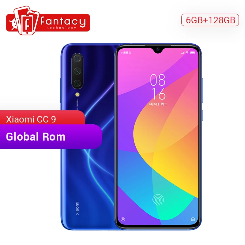 Глобальная ПЗУ Xiaomi Mi CC9 CC 9 6 ГБ ОЗУ 128 Гб мобильный телефон Snapdragon 710 48MP Тройная