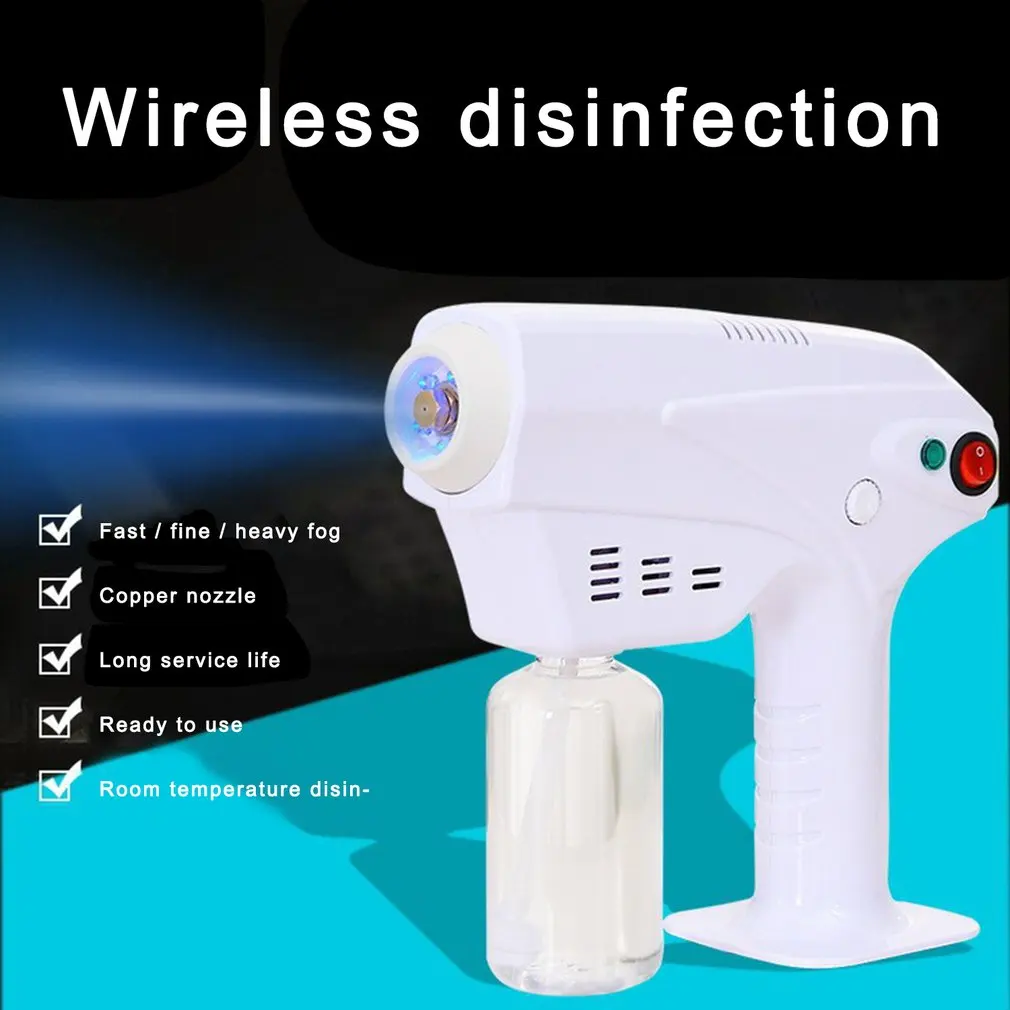 

Disinfection Spray Machine Wireless Fogging Machine Handheld Disinfectant Fogger Cordless Rechargeable Electric Sprayer