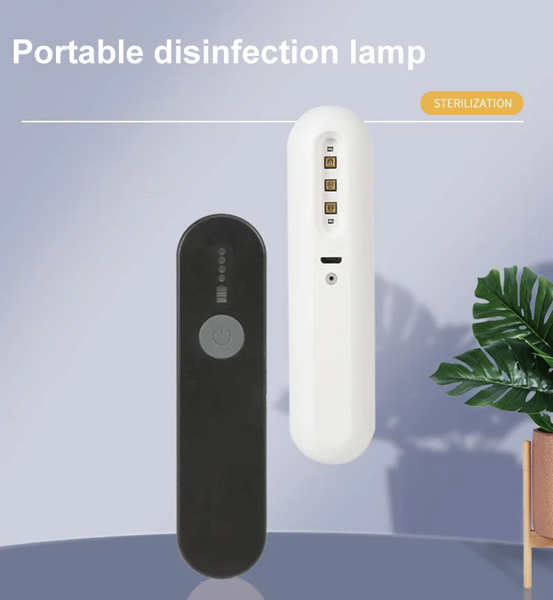 Переносной УФ-светильник светодиодный фонарик для дезинфекции UVC 260 нм