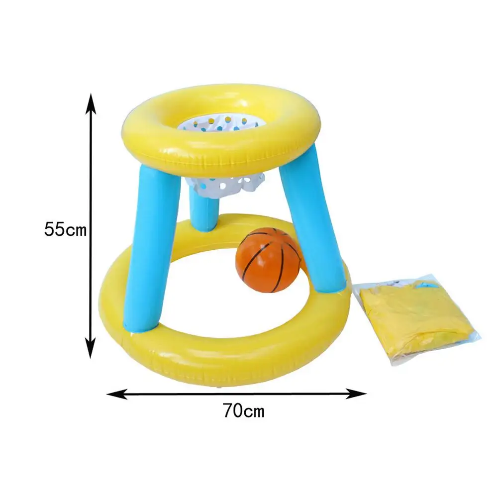 

New Water Basketball Childrens Inflatable Floating BasketBall Hoop Ring Toss Game Swimming Pool Toy Kids Water Sport Play Toys