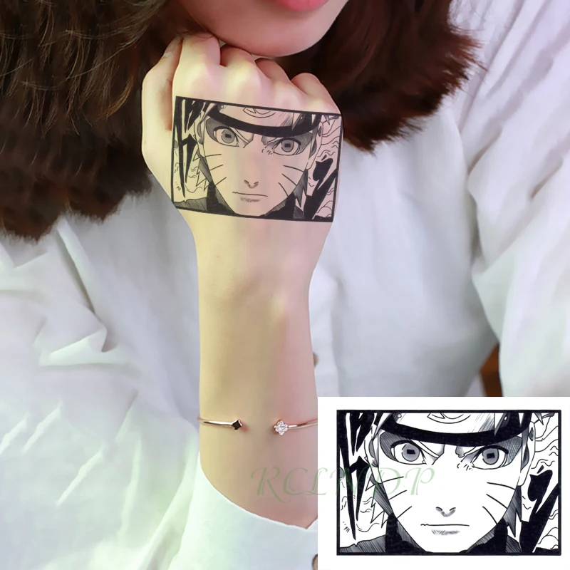 Водостойкая Временная тату наклейка аниме мультяшный мальчик милый флэш