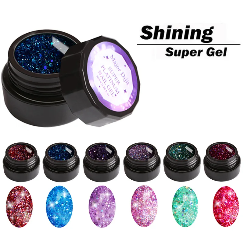 Блестящий полуперманентный Гель для маникюра, 1 шт., 8 мл