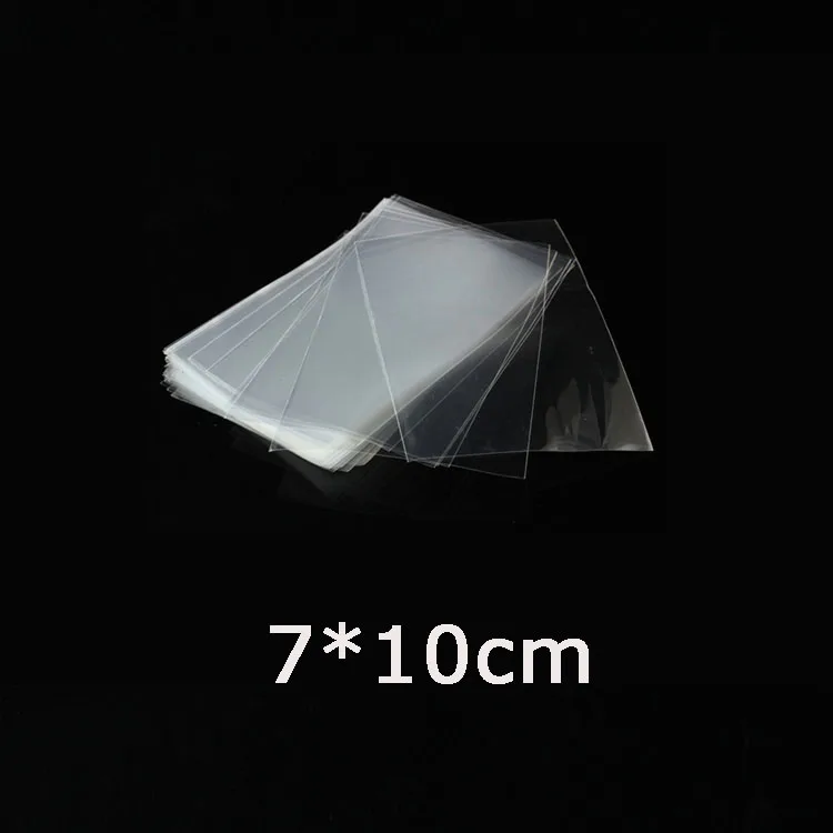 7x10cm 100 шт Чистый прозрачный пластик сумки для конфет леденец печенье Упаковка конфет мешок еды сувенир для свадебной вечеринки полипропиленовый подарочный пакет - Цвет: 7x10cm