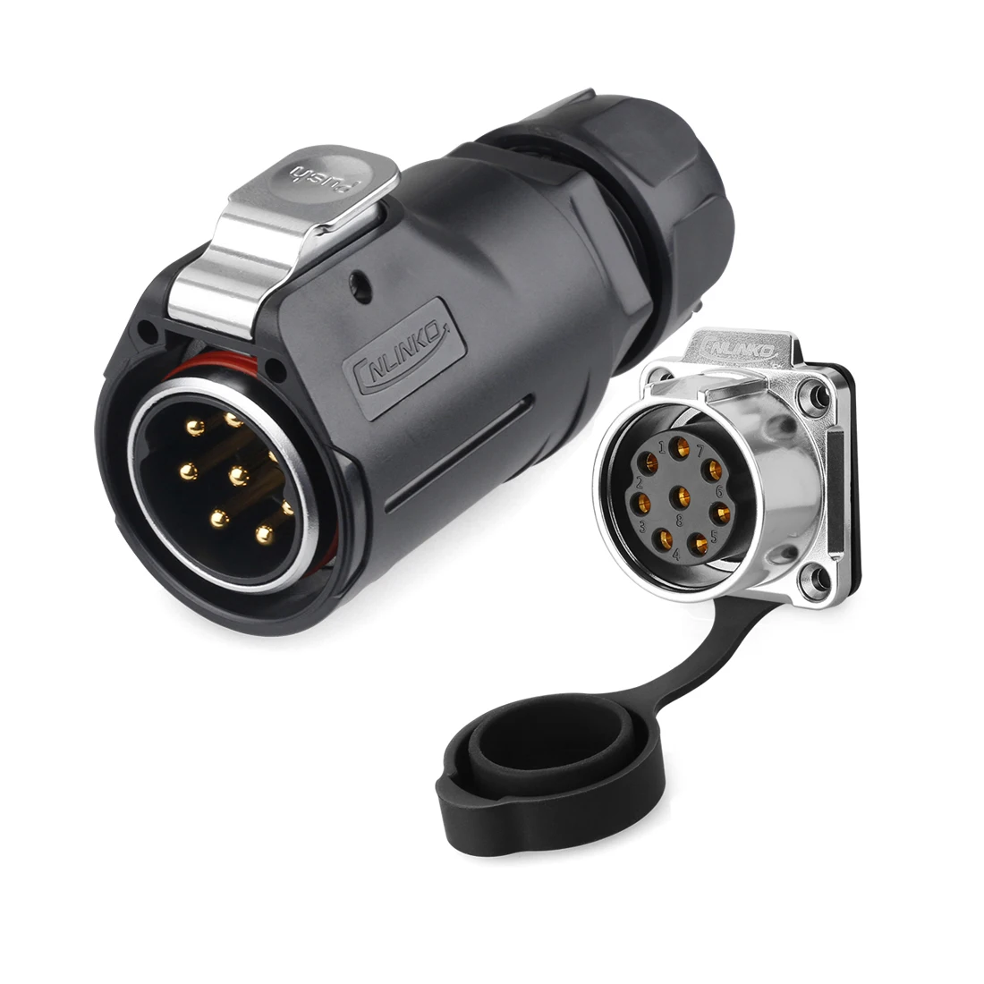 LP28 M28 пайки 8 Pin Водонепроницаемый разъем для больших Электрический автоматизации