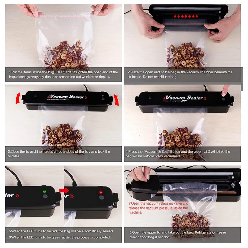 Кухонный вакуумный упаковщик для пищевых продуктов упаковочная машина