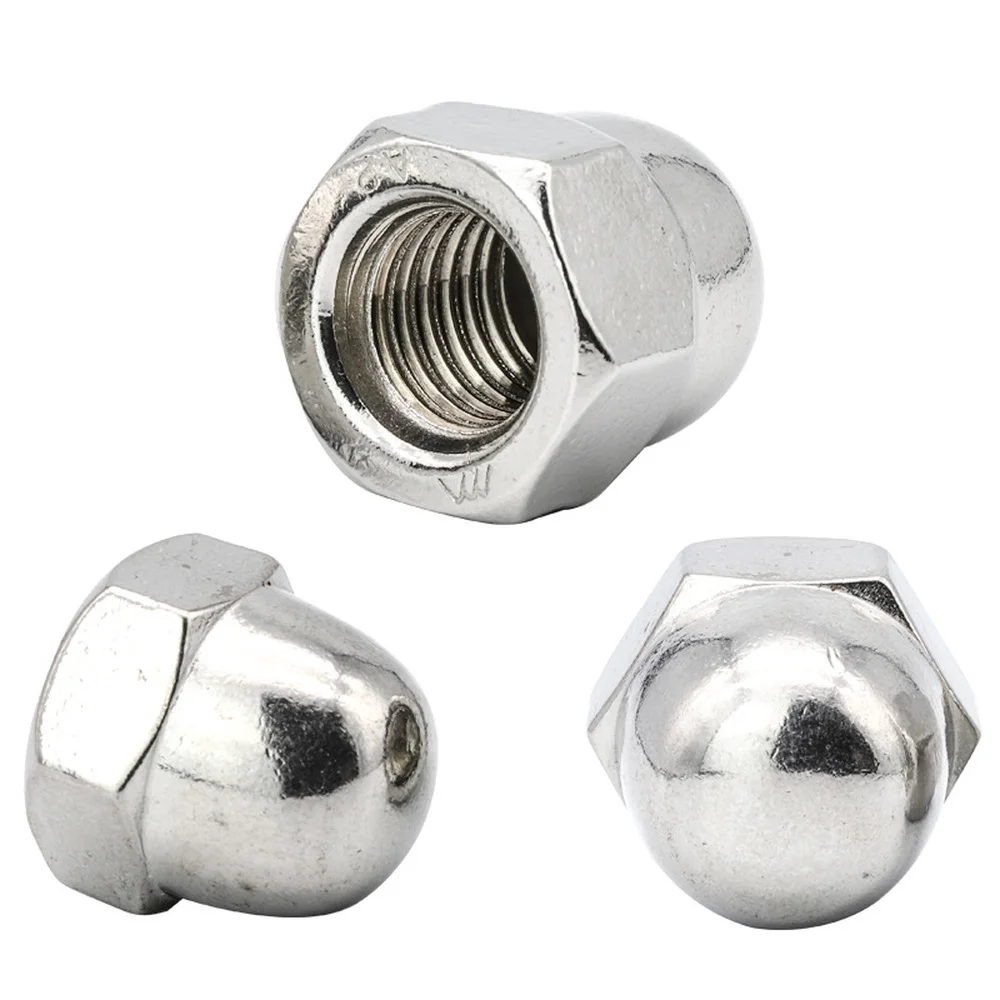 

190pcs Acorn Nut M3 M4 M5 M6 M8 M10 M12 Stainless Steel Hexagon Dome Cap Nut Blind Nut Assortment Kit