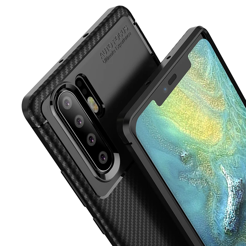 Роскошная задняя крышка-чехол для телефона huawei P30 Pro TPU Защитный чехол Корпус Fundas
