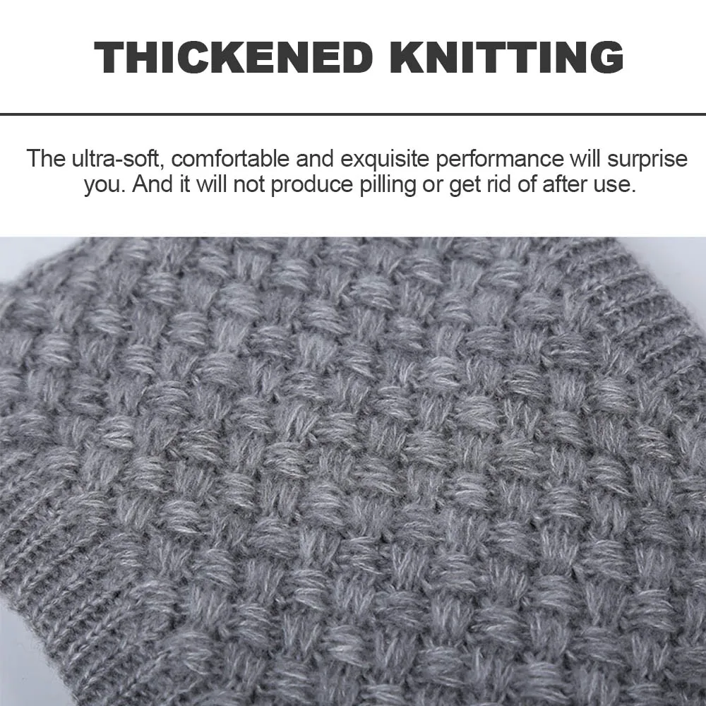 1 шт. зимние вязаные теплые мягкие плотные плюшевые для мужчин и женщин шарф хомут