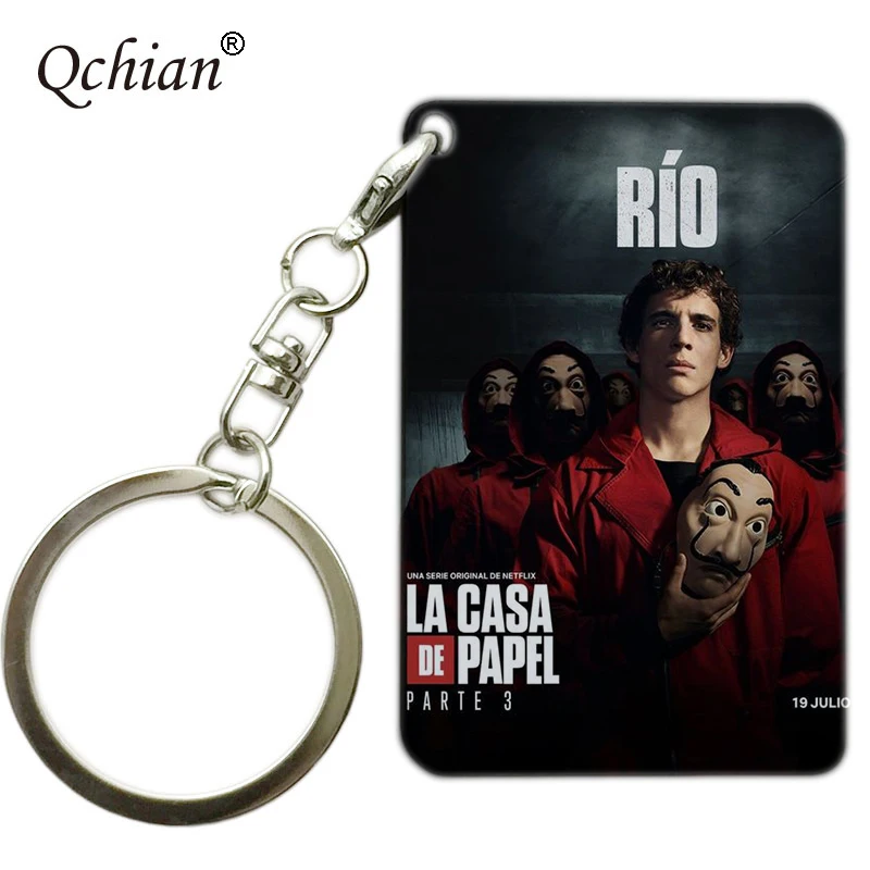 ТВ шоу House Of paper брелки для ключей деньги кража брелок La casa de papel chaviro для женщин и мужчин модные ювелирные изделия bella ciao музыкальная шкатулка