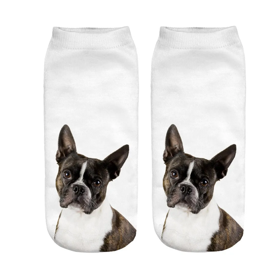 

Amazing Novelty Print Ankle Socks 2019 NEW sock 3D Cartoon Funny Crazy Cute Dog Comfortable Cute Animal Short ladies socks Y726