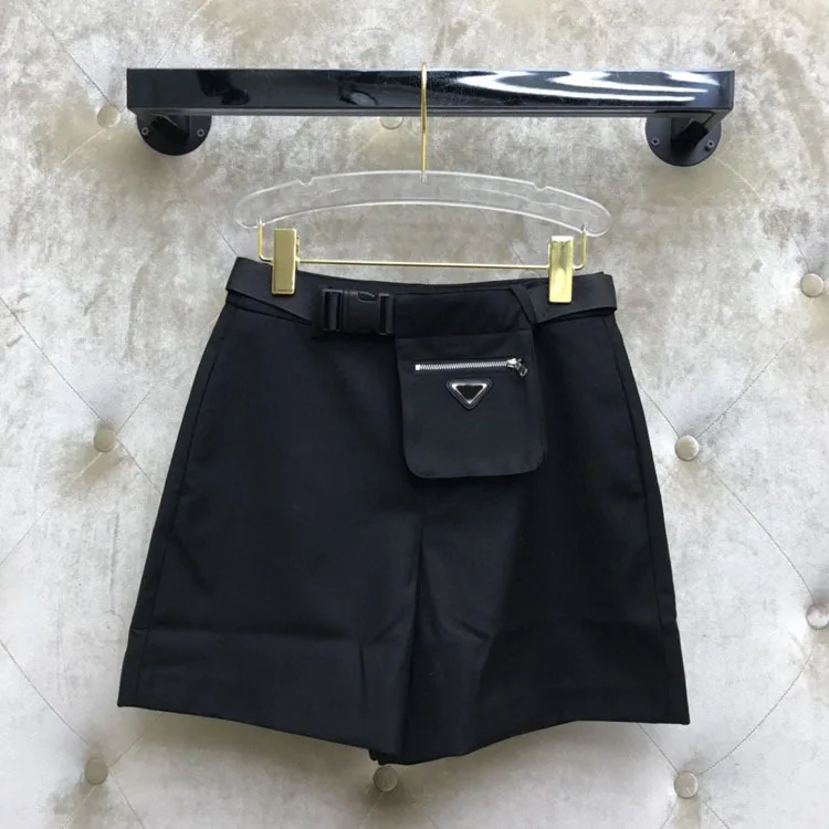 Женские брюки с карманами и ремнем повседневные однотонные в стиле колор