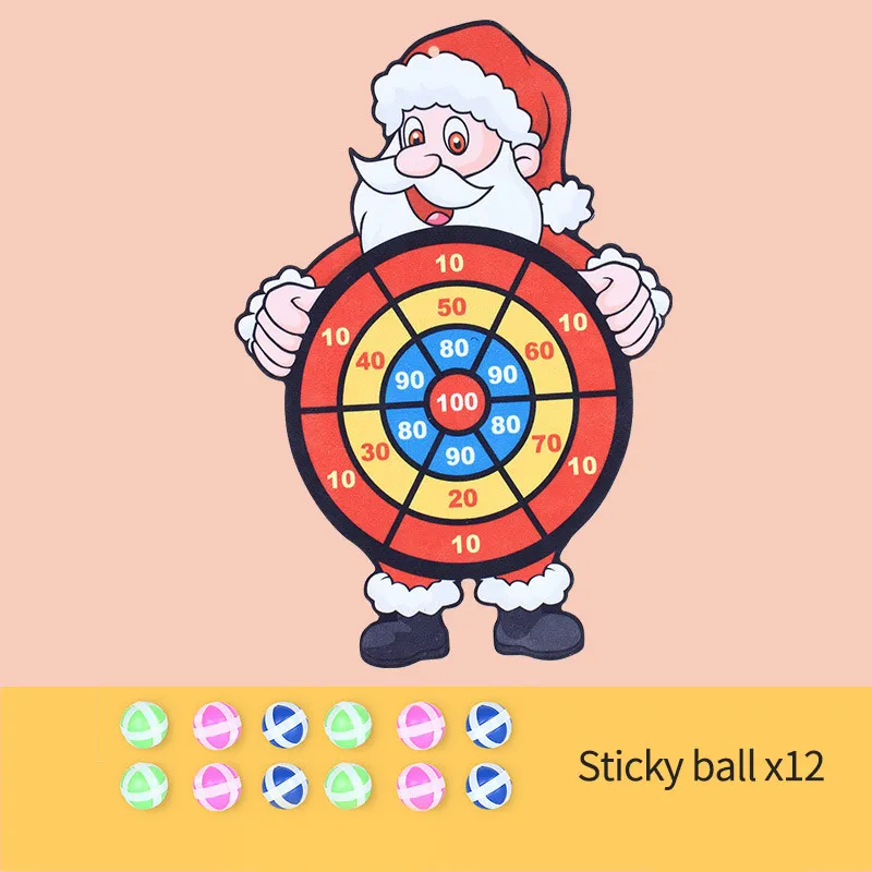 

Dart Board Game Set Household Wall Hanging Throwing Game Christmas Dart Board Sticky Ball Flying Ball Target Indoor Outdoor Toys