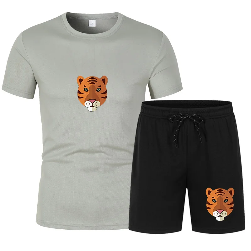 

New brand short sleeve shorts pure cotton suit, matching Chinese culture zodiac changes
