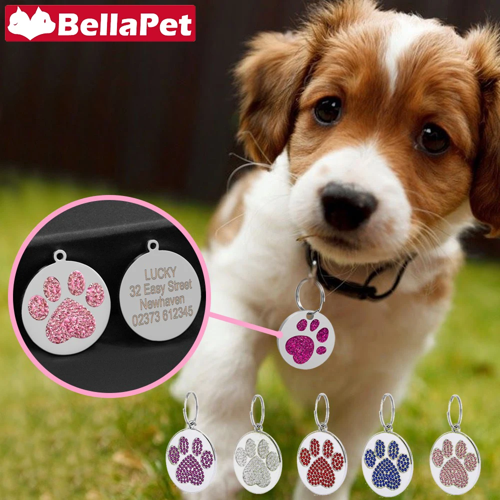 

Персонализированная бирка для собак и кошек с гравировкой имени, Именные Бирки для собак, товары для домашних животных, Персонализированна...