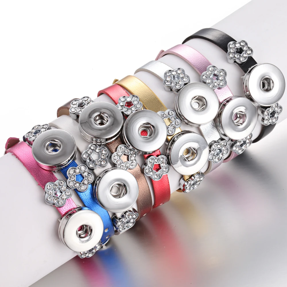 Оптовая продажа ювелирные изделия с застежкой 18 мм браслеты Змеиный кожаный