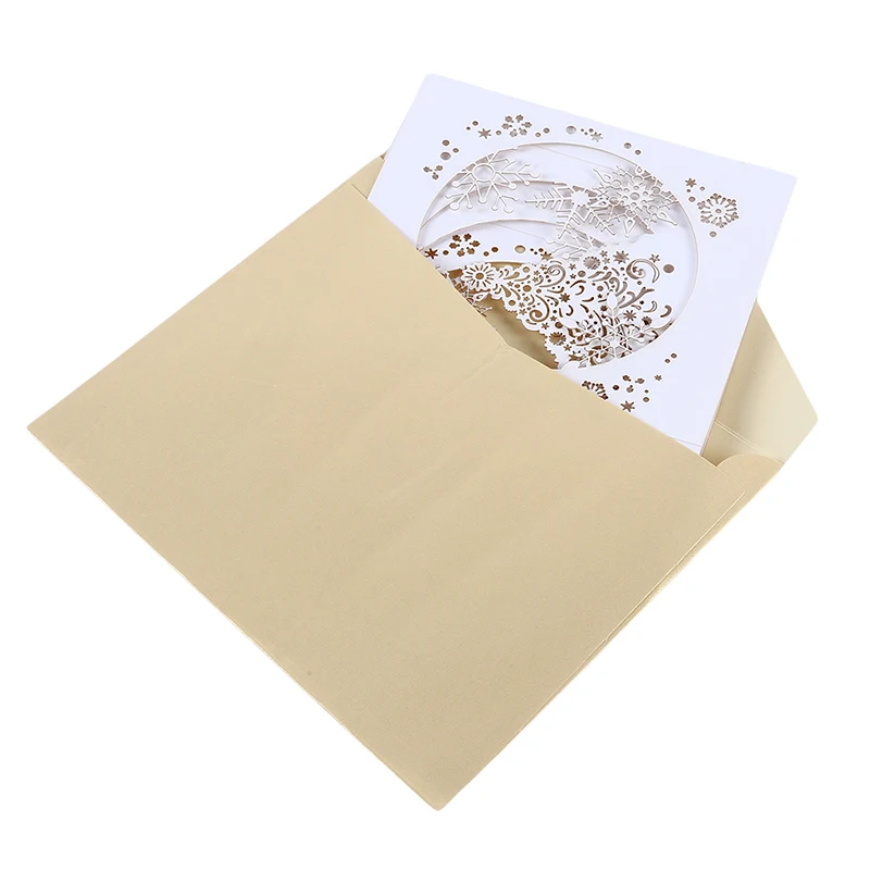 Творческая стерео поздравительная открытка ручной работы Счастливого Рождества