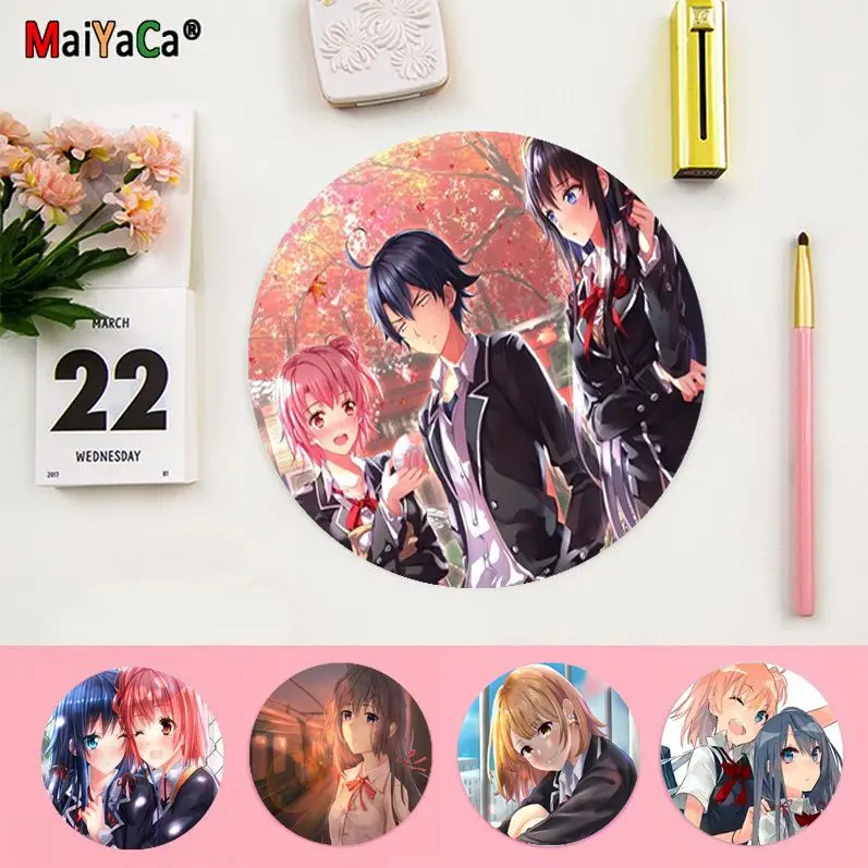 

Maiyaca Beautiful Anime My Youth Romantic Comedy Is Wrong as I Expected Computer Anti-Slip Laptop Mice Pad Mat gaming Mousepad