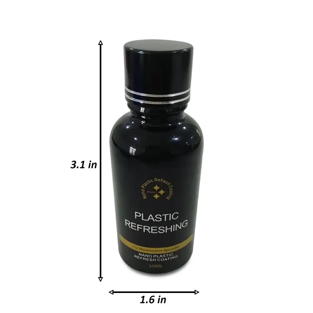 

Nice 30ml Car Plastic Parts Retreading Agent Instrument Panel Agent Automotive Interior Plastic Part Retreading Cleaning Agent