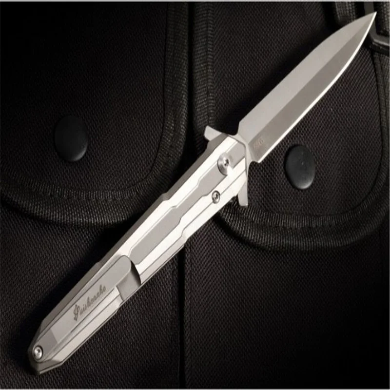 Новый стиль-No Double Holy Sword быстро открывающийся складной нож M390 острые лезвия ручка
