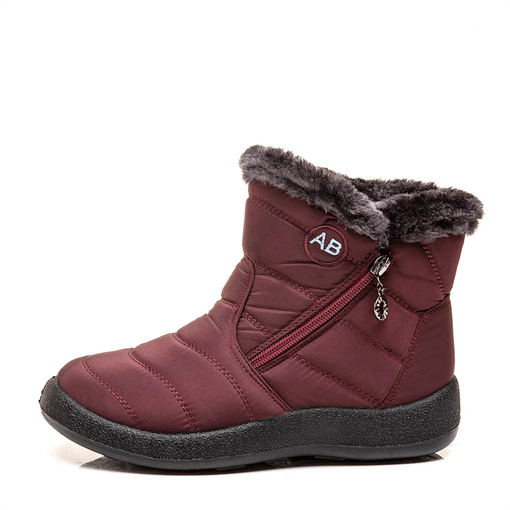 

2020 Women Boots Waterproof Snow Boots Female Plush Winter Boots Women Warm Ankle Botas Mujer Winter Shoes Woman Plus Size 43