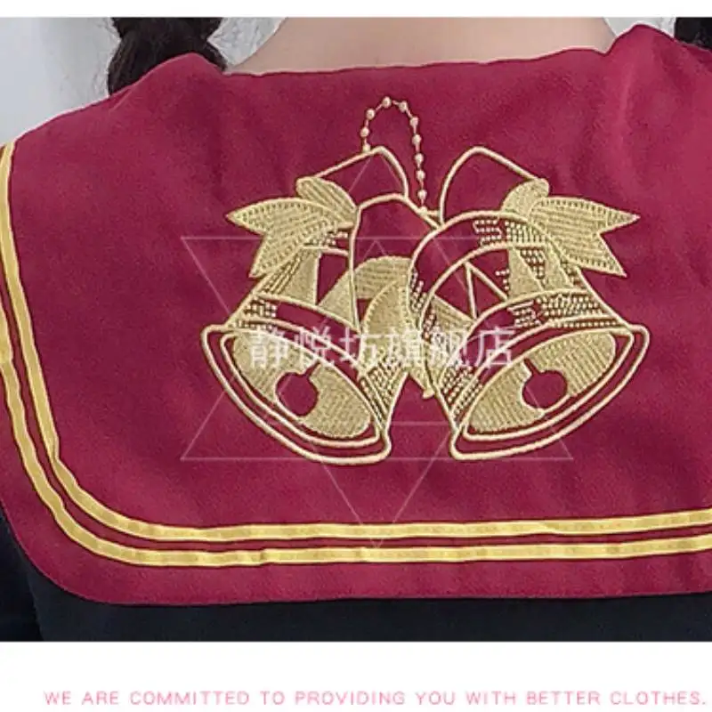 

Japanese Soft Sister JK Uniform College Sailor Collar Cosplay Students Vintage Lolita Dress Embroidery Bell Autumn Dresses