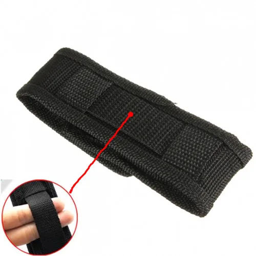 

13cm Black Nylon Holster Holder Belt Pouch Case Bag for LED Flashlight Torch