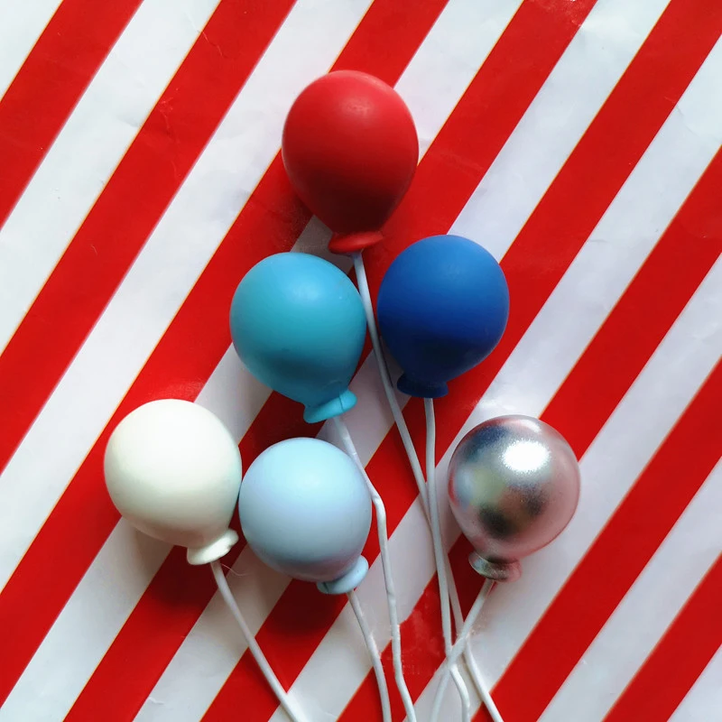 6 шт./компл. красочный воздушный шар топпер для торта украшение на свадьбу день