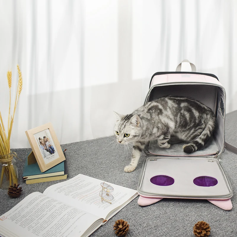 Сумка-переноска Hoopet для домашних животных кошек собак щенков дышащая дорожная