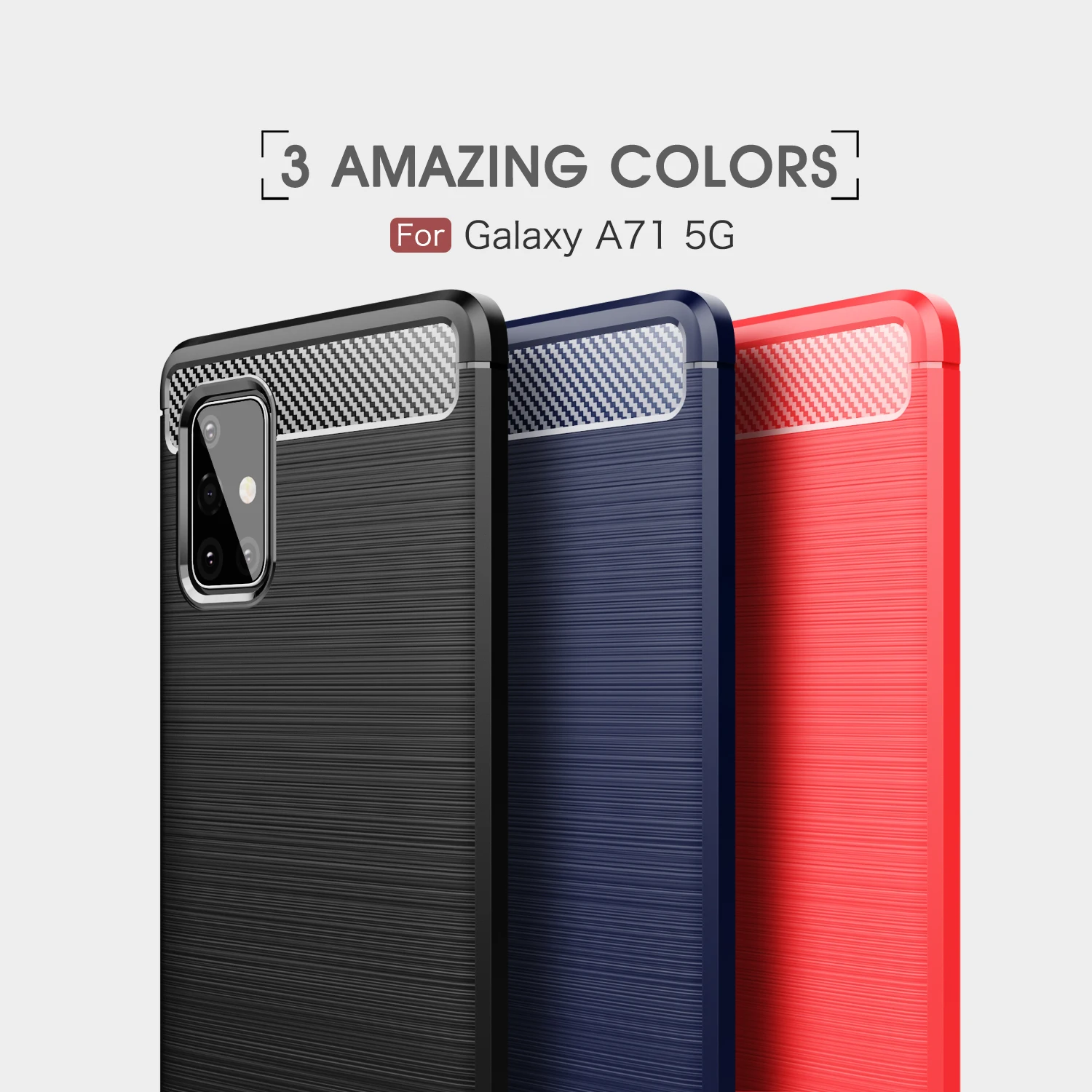

Soft Phone Case For Samsung Galaxy A51 A71 A22 A82 A32 4G 5G Fashion Business Silicone Ultra-thin Carbon Fiber TPU Back Cover