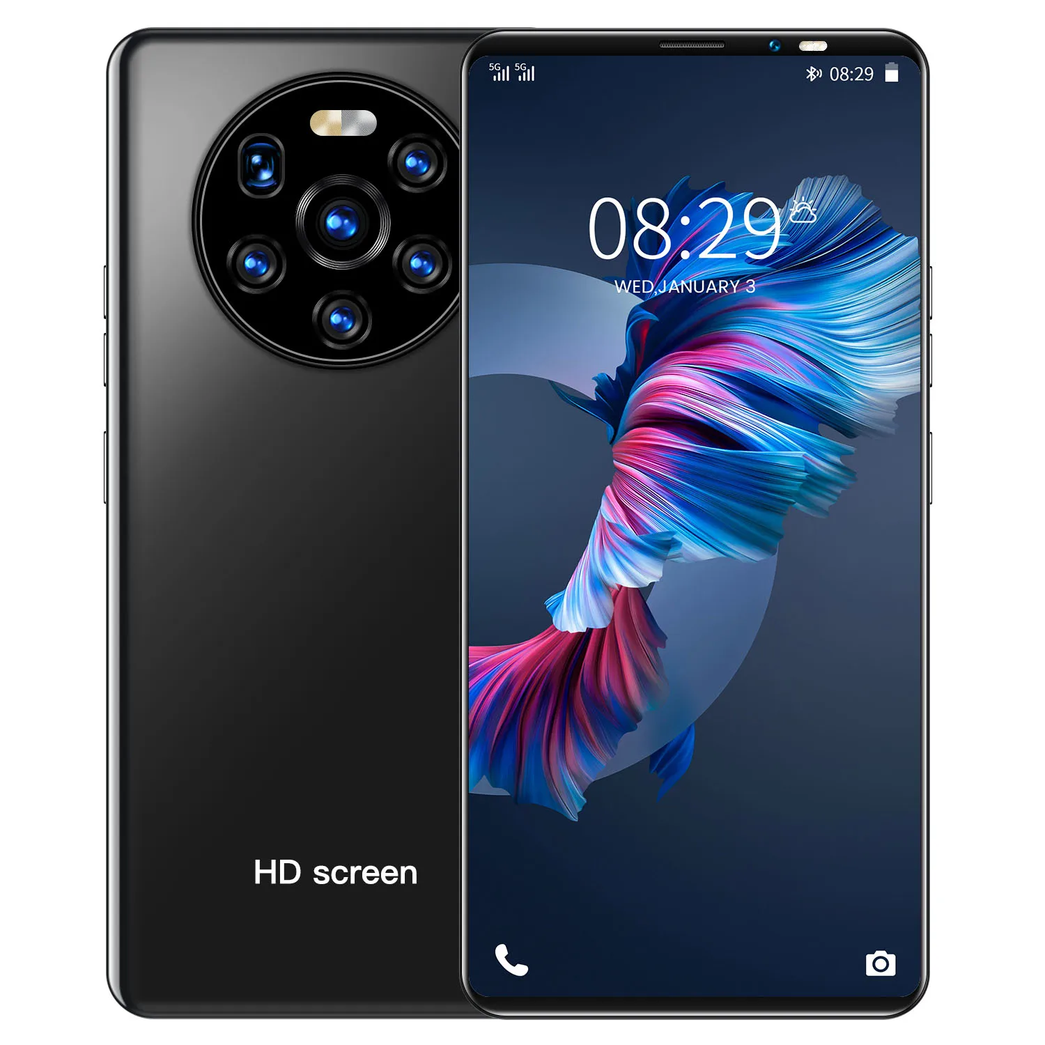 Смартфон Mate40 Pro 5 8 дюйма + 256 ГБ Android 10 0 24 48 МП 4800 мАч | Мобильные телефоны и