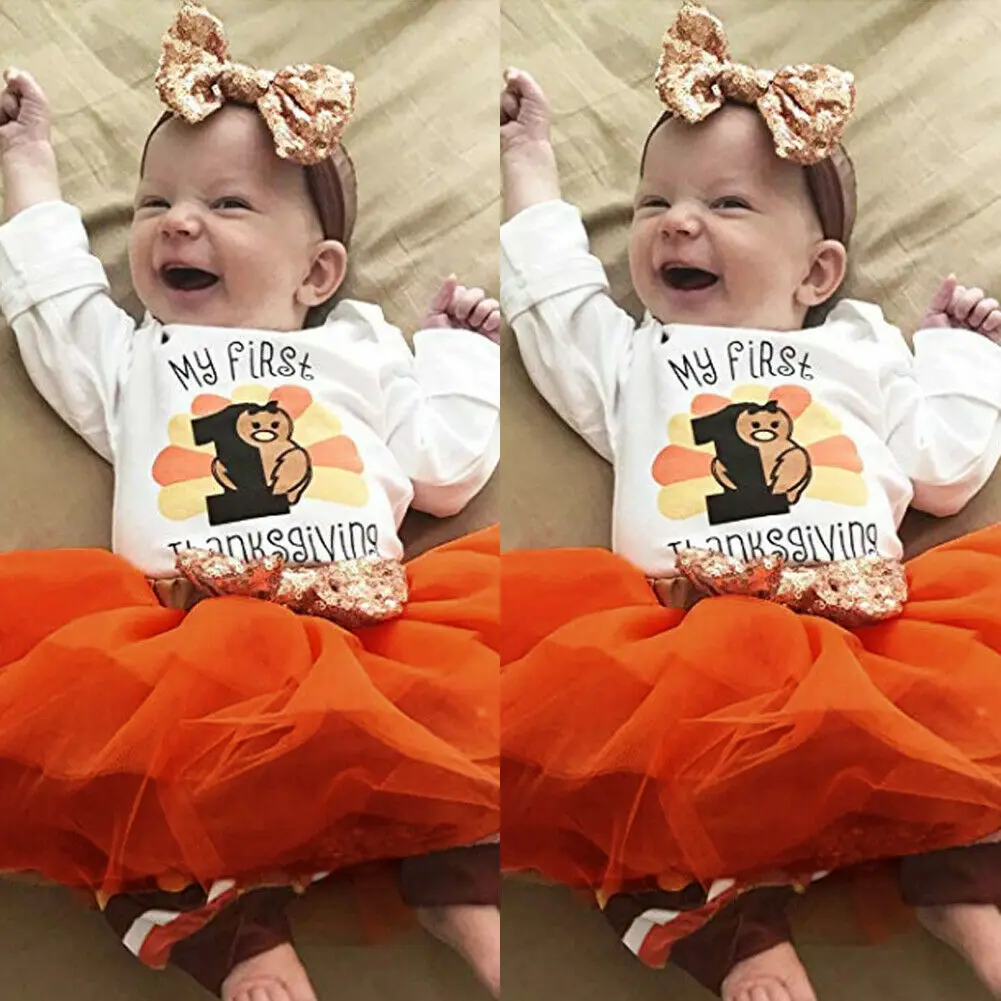 Новый женский комбинезон с длинным рукавом на День Благодарения для девочек