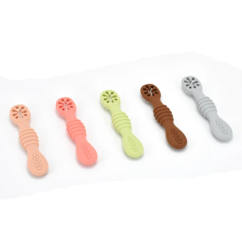 Детский силиконовый Прорезыватель для зубов в виде ложки |