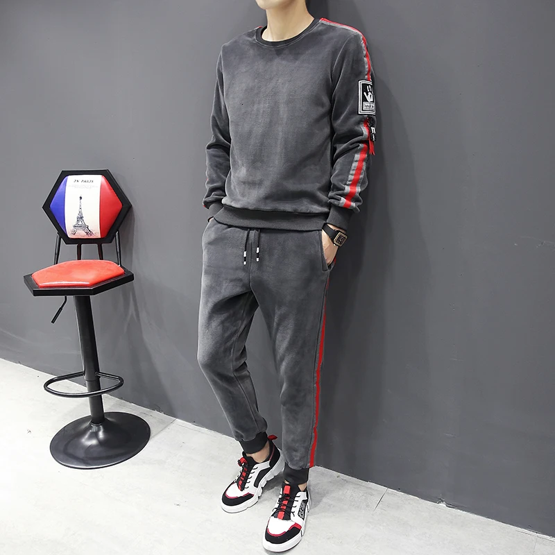 Тренировочный мужской спортивный костюм Mannen осенние толстовки с капюшоном +