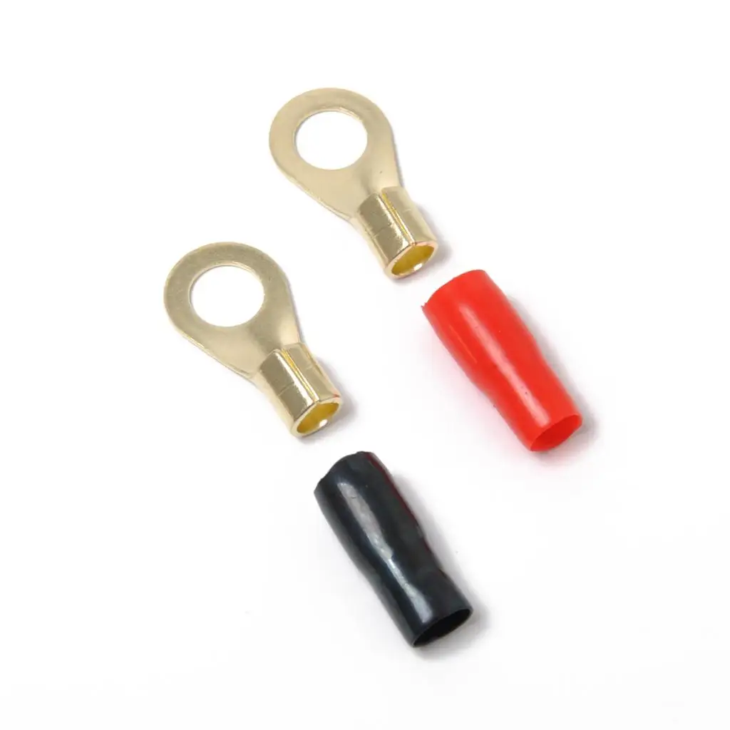 10 пар 8 AWG Автомобильный Аудио кольцевой разъем проводки позолоченный прочный |