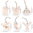 3 шт., рождественские деревянные украшения в виде лося