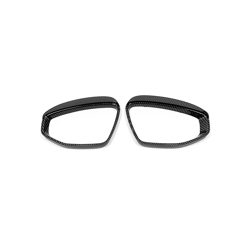 

ABS Carbon fiber For Audi A3 2020 2021 Accessories LHD Car rearview mirror block rain eyebrow Cover Trim Sticker Car Styling