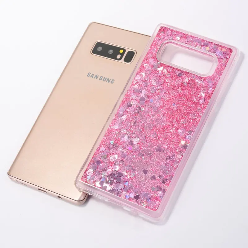 Liquid Case For Samsung Galaxy S10 5G S10e S9 S8 Plus S7 S6 Edge S5 Note 8 9 10 + Glitter Soft Phone Back Cover Coque Etui |