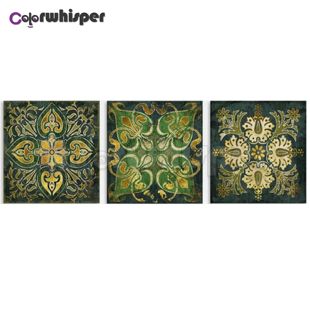 3 шт. Алмазная картина полностью квадратная/круглая дрель Мандала 5D Daimond вышивка