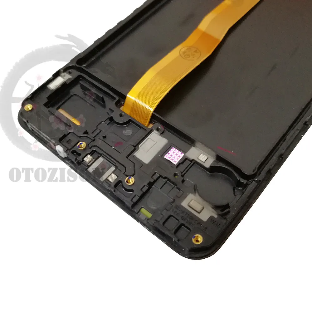Kup Super AMOLED A750 Ekran Do SAMSUNG Galaxy A7 2018 Ekran Telefonu Komórkowego Wyświetlacz Z Ramką A750 SM-A750F/DS SM-A750FN/DS SM-A750G SM-A750GN LCD Dotykowy Czujnik Digitizer Zgromadzenie