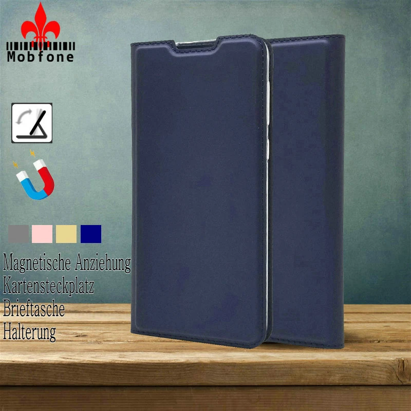 Роскошный кожаный чехол-книжка для Honor 7C 5 7 дюйма AUM L41 8X 8C 20 9X Pro с автоматическим