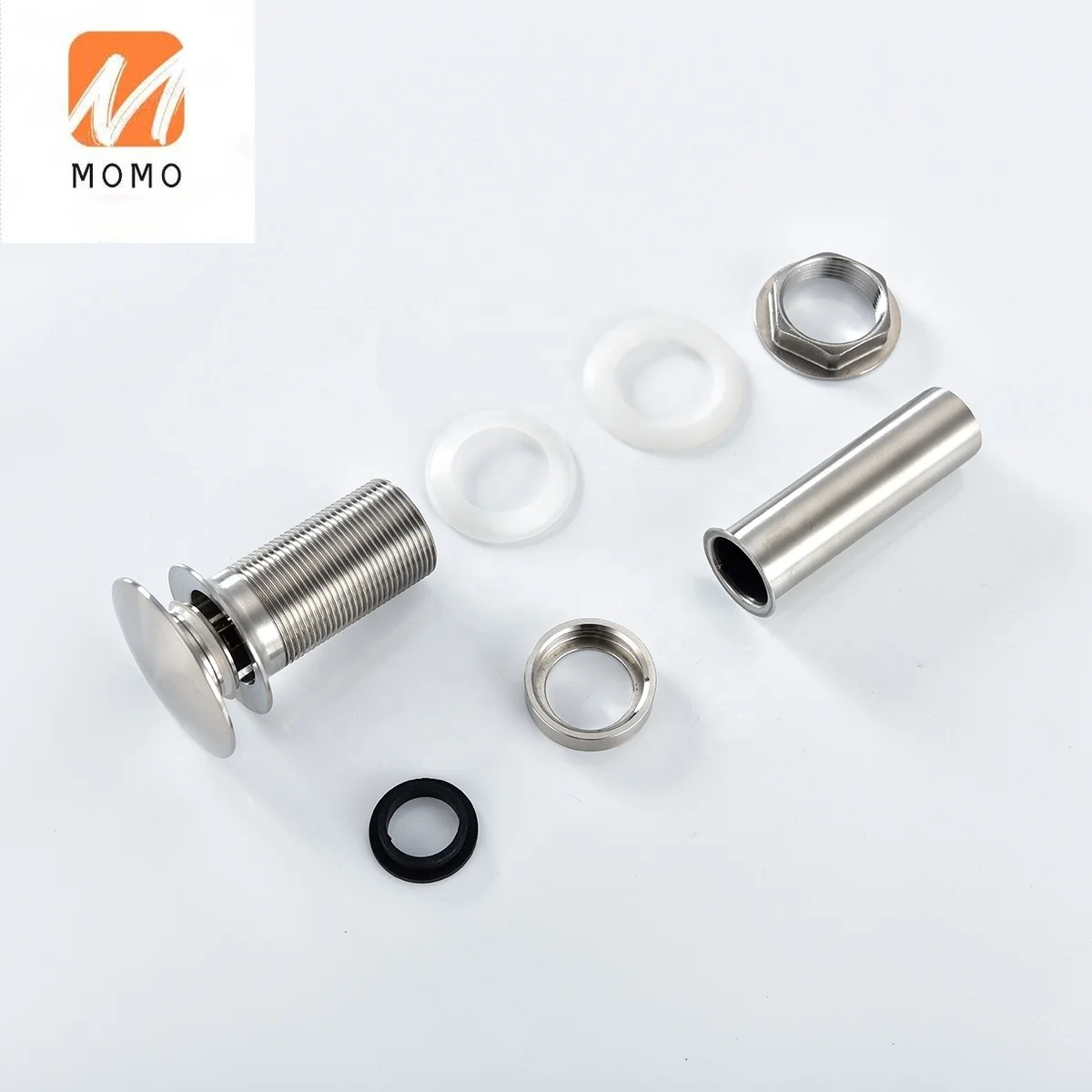 

Stainless Steel Bathroom Basin Drain Brass Sink Waste Black Pop Up Bath Sink Drain Kit without Overflow Hole,SBW006