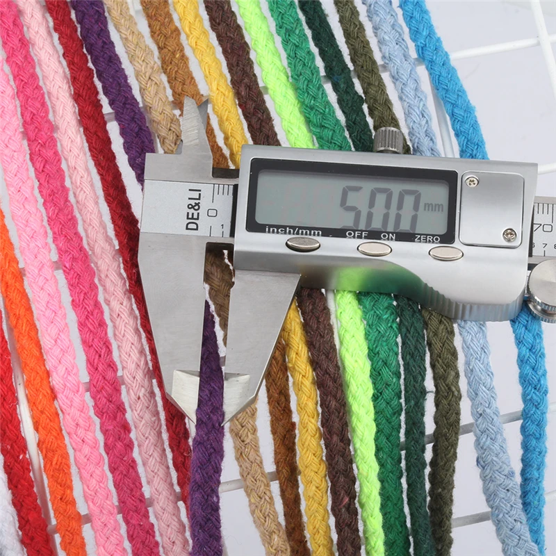 5 мм аксессуары сделай сам плетеный хлопковый шнур 10 м/лот хлопковая веревка